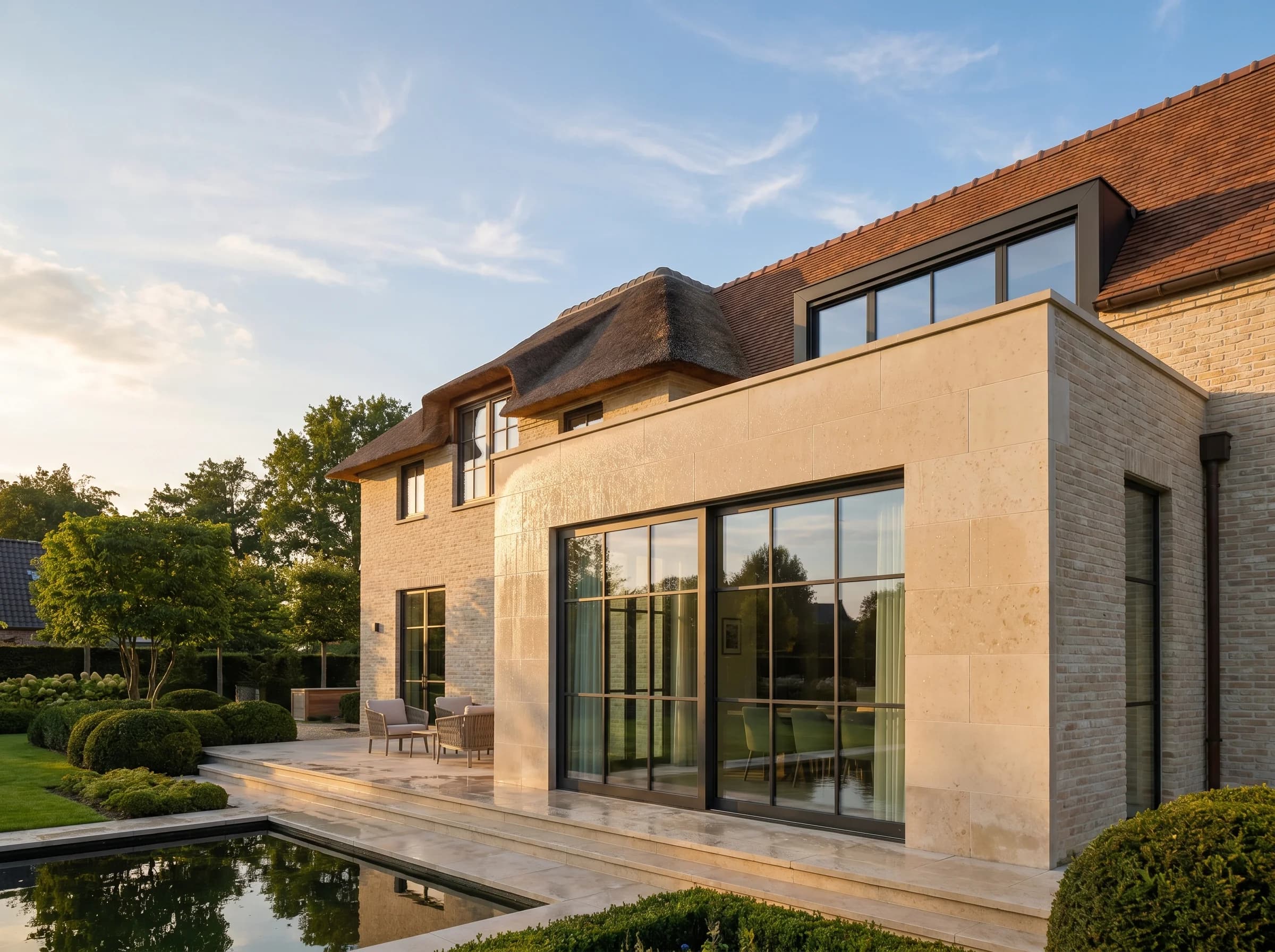 Gevel coating Almere, premium Nederlandse woning met schone gevel na nano coating behandeling door PureLayer.